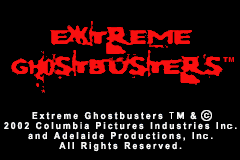 Extreme Ghostbusters - Code Ecto-1 Title Screen